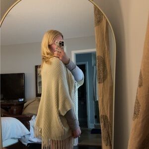 Chic Cream Fringe Cardigan